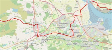 UCI Falkirk route