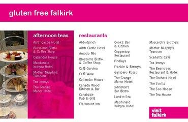 Gluten Free Restaurants Falkirk