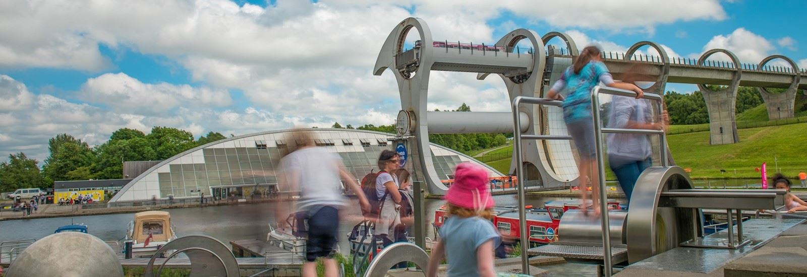 Falkirk wheel family accessible 