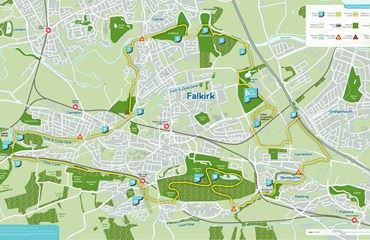 HArTT Map, Cycling in Falkirk